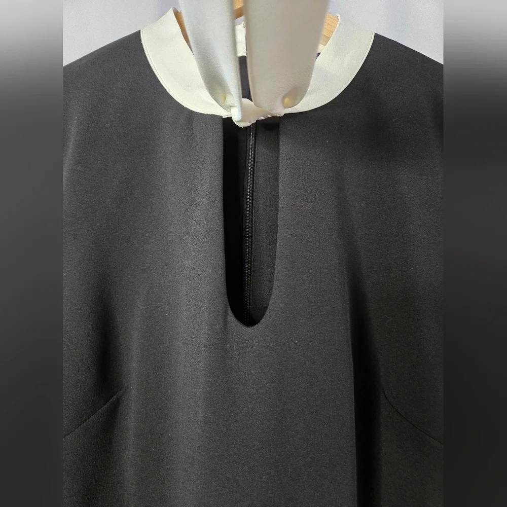 Tommy Hilfiger Black A-Line Dress with Neck Tie | Size 10 | NWT - Picture 2 of 10